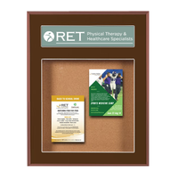 Designer 36 x 36 Metal Bulletin Board SwingFrames with Header & Lights