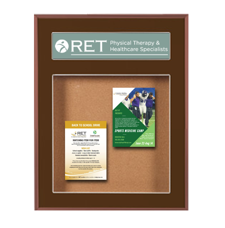 Designer 36 x 36 Metal Bulletin Board SwingFrames with Header & Lights