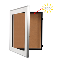 18 x 24 Designer Metal Bulletin Board SwingFrames with Lights