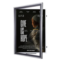 Metal Movie Poster Frame | Quick Change Swing Open, Classic Poster SwingFrames in 10 Sizes and Custom