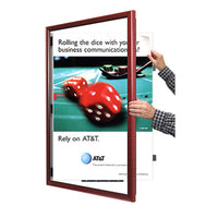 8.5x14 Wood Frame (353) Poster Display SwingFrames