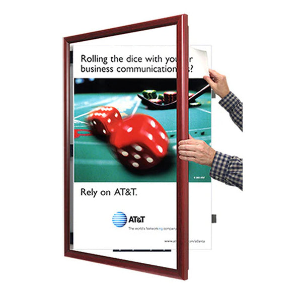 8.5x14 Wood Frame (353) Poster Display SwingFrames