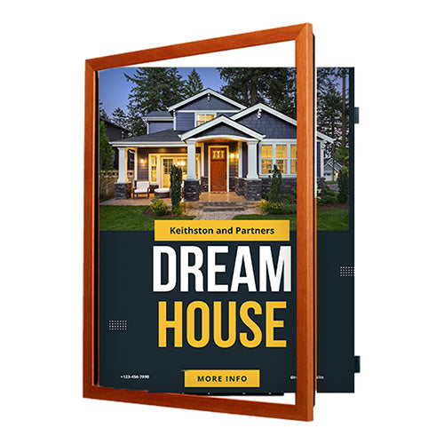 20x30 Wood Frame (361) Poster Display SwingFrames