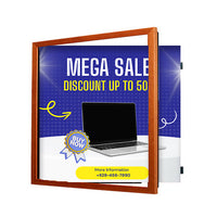 12x12 Wood Frame (361) Poster Display SwingFrames