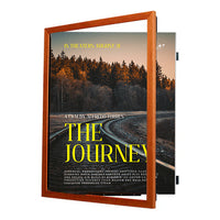 SwingFrame 24x36 Wood Poster Frame with #361 Wood Profile | Swing Open Changeable Framing System 10 Finishes