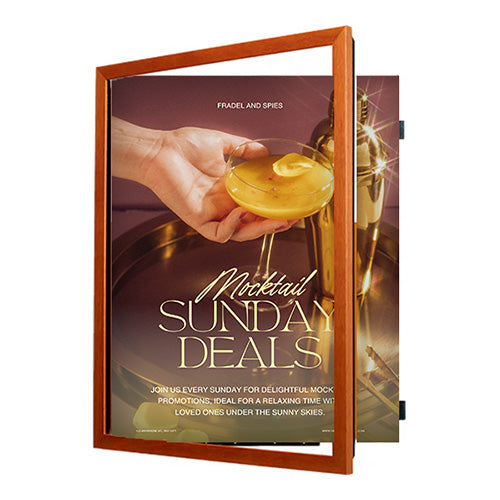 17x22 Wood Frame (361) Poster Display SwingFrames