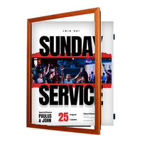 11x17 Wood Frame (361) Poster Display SwingFrames