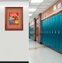 Extra Large Designer Wood Enclosed Bulletin Cork Board SwingFrames 48x60