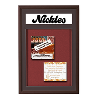 Designer Wood Bulletin Board 36 x 48 SwingFrames with Header & Lights