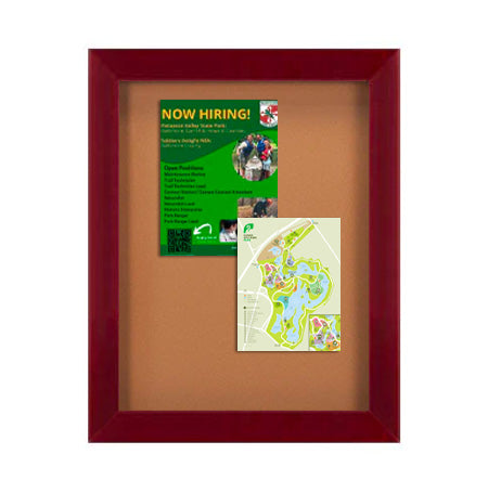 Wide-Wood 18" x 24" Enclosed Bulletin Board SwingFrames