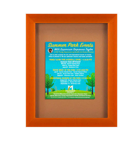 Wide-Wood 24" x 24" Enclosed Bulletin Board SwingFrames