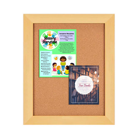 Wide-Wood 30" x 40" Enclosed Bulletin Board SwingFrames