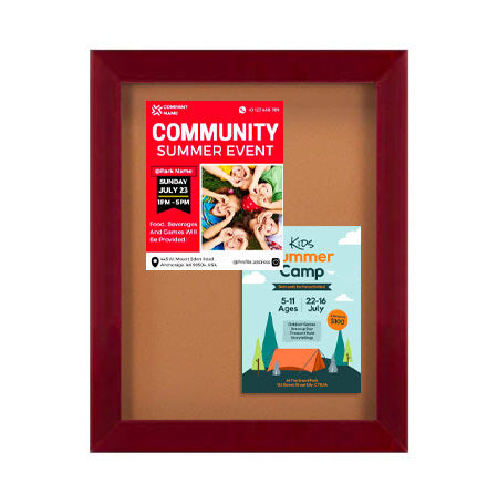 Wide-Wood 36" x 48" Enclosed Bulletin Board SwingFrames
