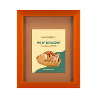 Wide-Wood 42" x 42" Enclosed Bulletin Board SwingFrames