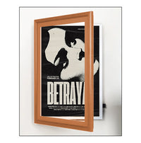 Wood 353 Poster Display SwingFrames 22x34 with Matboard