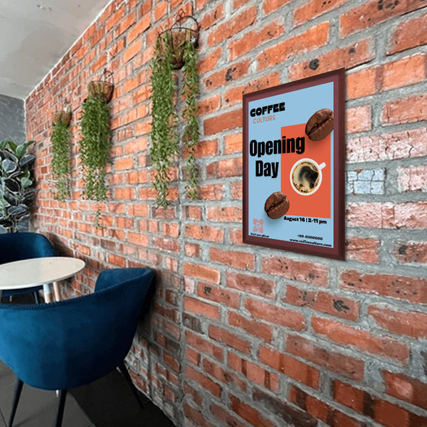 Wood 361 Poster Display SwingFrames 10x20 With Matboard