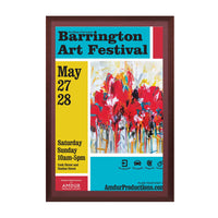 Wood 361 Poster Display SwingFrames 12x24 With Matboard