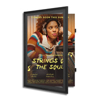 Wood 361 Poster Display SwingFrames 22x34 With Matboard
