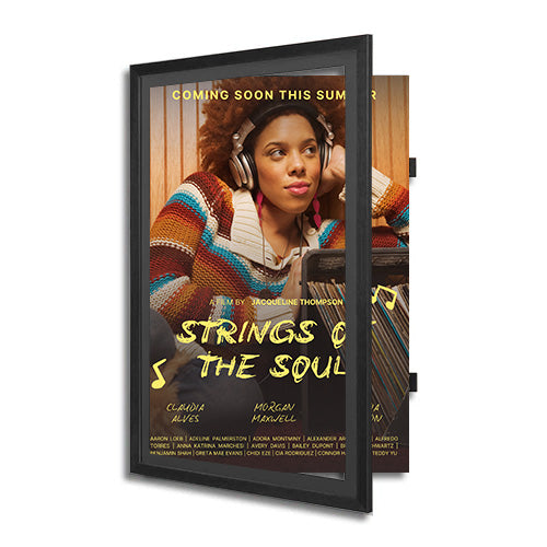 Wood 361 Poster Display SwingFrames 22x34 With Matboard