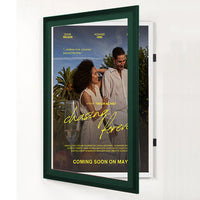Wood 361 Poster Display SwingFrames 24x36 With Matboard