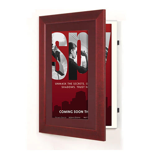 Wood 362 Poster Display SwingFrames 24x36 with Matboard