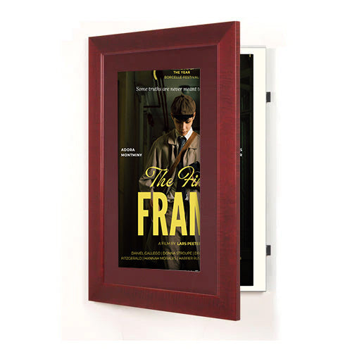 Wood 362 Poster Display SwingFrames 27x40 with Matboard