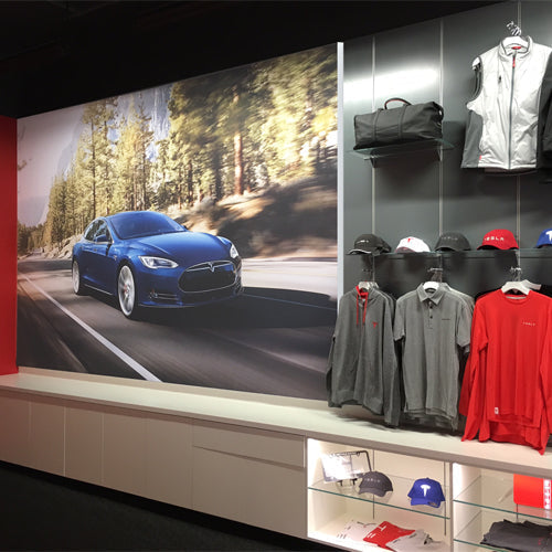 Brighten any Interior with these 60x96 Fabric Tension Slim Style Light Boxes (Dealer Showroom Enviornment)