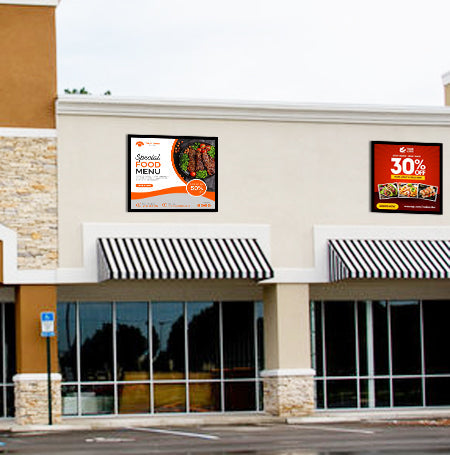 SwingSnap 4' x 4' Slim Metal Profile Banner Stretching Grip Snap Frame | Large Format 48 x 48 Graphic Size