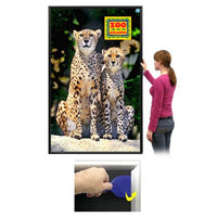EXTRA-LARGE Poster Snap Frame 48x60 with 1 1/4" Security Profile for Mounted Graphics on 1/8", 3/16" and 1/4" Thick Boards