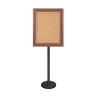Designer Wood Bulletin Board SwingStands | Single Sided Display Case