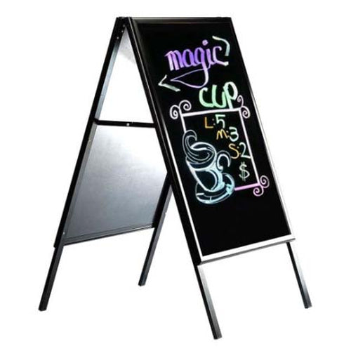 A-Board Black Marker Board 22x28 Black A-Frame Sidewalk Sign-Holders