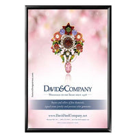 Window Display 20x30 Snap Frame Poster Sign Holder | Two-Sided Black Metal Frame Finish