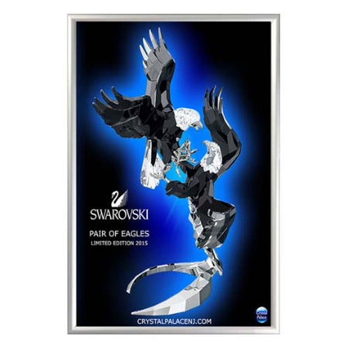 24x36 Euro Security Snap Frame Poster Sign Holder | Silver Metal Finish with Frame Lever Tool