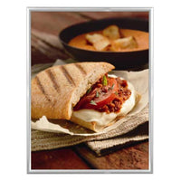 36x48 Snap Frame Poster Sign Frame 1 1/4" Wide Profile | Quick Change, Silver Aluminum Frame with Mitered Corners, Snap Open, Snap Shut