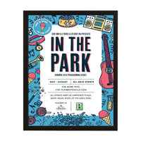 Lockable Weatherproof 22" x 28" Snap Frame Poster Sign Holder with Black Metal Frame Finish