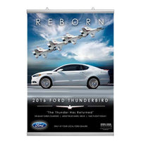 22" Wide Poster Bar Set Snap Frame Metal Rails Hanging Top and Bottom | Silver Frame Finish