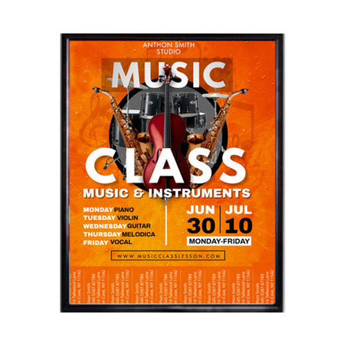 Quick Change, Economy 8x10 Frame, Beveled Metal Top Load or Side Load Poster Frame Sign Holder For Small Graphics, Signage + Documents