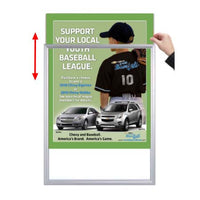 Designer Beveled Slide-In Picture Sign Frames for Posters 22x34  | 1" Wide Matboard