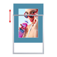 Designer Beveled Slide-In Picture Sign Frames for Posters 17x23 | 4" Wide Matboard