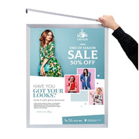 24x24 Frame Euro-Style Top / Side Load - Poster Frame Sign Holder Slide In Frame Design