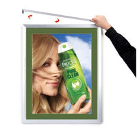 Designer Euro Style Slide In Picture Frame for Posters 12x18 + 2" Wide Matboard