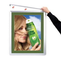Designer Euro Style Slide In Picture Frame for Posters 24x36 + 2" Wide Matboard