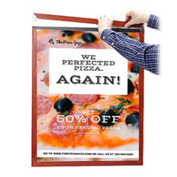 Slide In 10x20 Wood Frame Top Load, Side Load Poster Frame Sign Holder