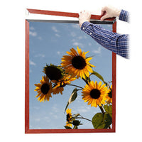 Slide In 24x32 Wood Frame Top Load, Side Load Poster Frame Sign Holder