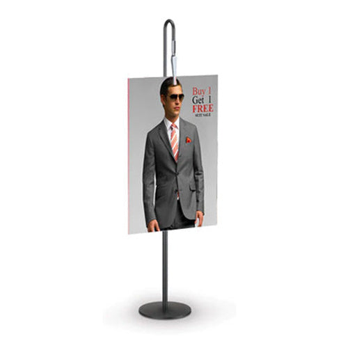 Quick Clip CounterTop SignHolder Display (8 Inch Pole Height)