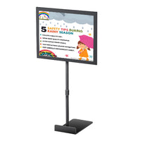 11 x 14 Lightweight Countertop Pedestal Displays - Adjustable Height Stand
