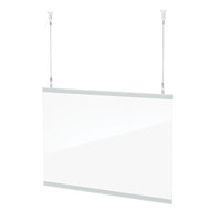 Cough and Sneeze Protection: 56 Inch Wide Hanging Sneeze Guard