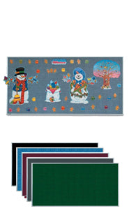 11x17 Vinyl Tackboard Display Board Silver Trim Framed 5 Colors