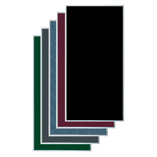 METAL FRAME 12x36 VINYL BULLETIN BOARD (SHOWN IN PORTRAIT ORIENTATION)