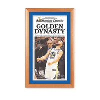 Elegant Wood Frame for Golden State Warriors 2018 NBA Champions Newspaper